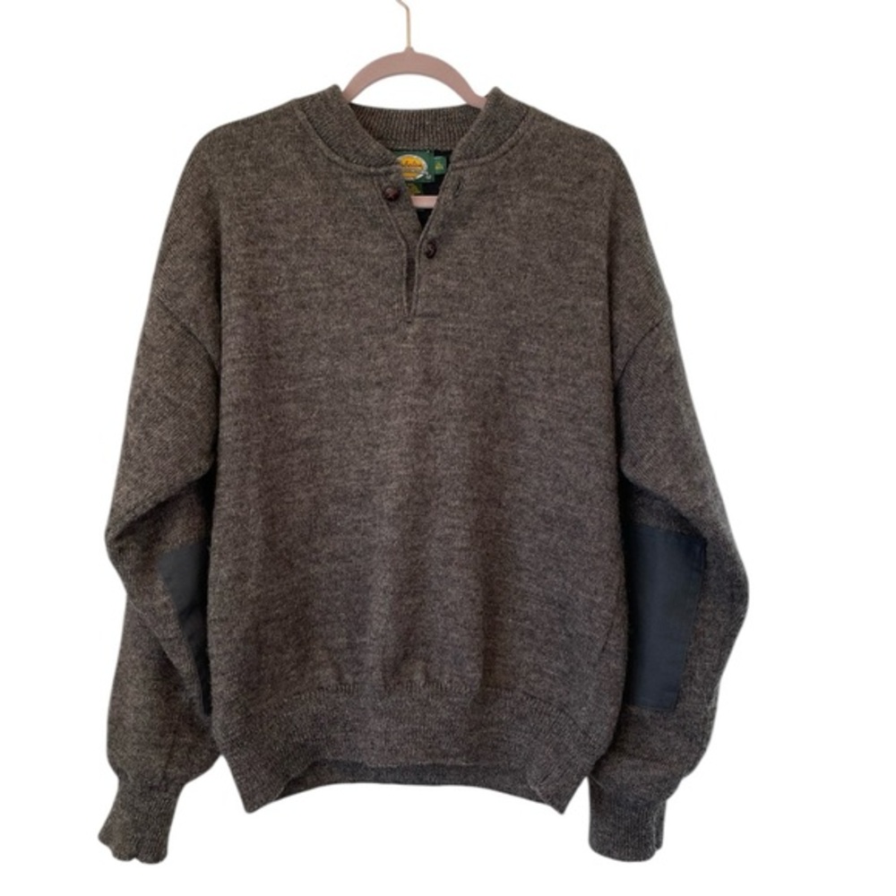 CABELA’S Gore Wind Stopper Lined Wool Sweater L